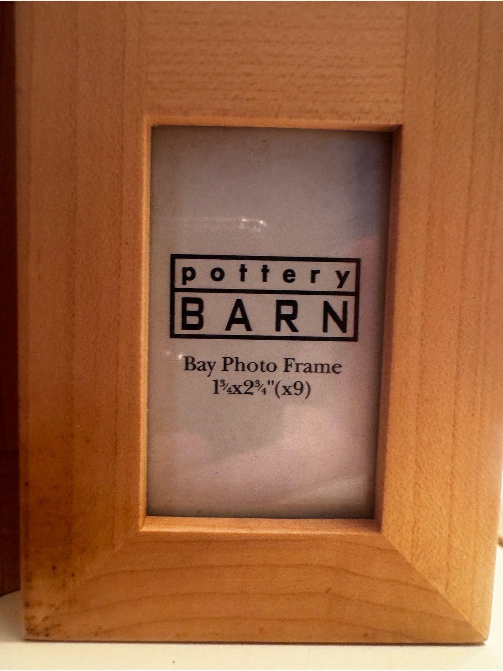 Pottery Barn Natural Wood Photo Frame - Light Wood Finish
